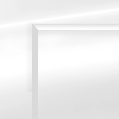 Routed white mdf color and material option for home elevator.
