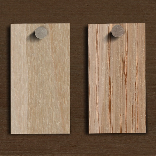 Unfinished veneer finish options for home elevator.