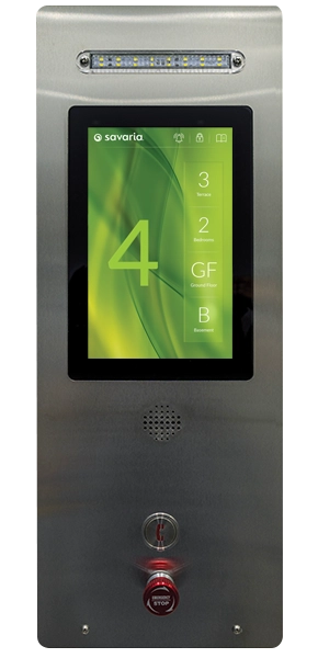 Touch Screen Cab Operating Panel option for Home Elevator.