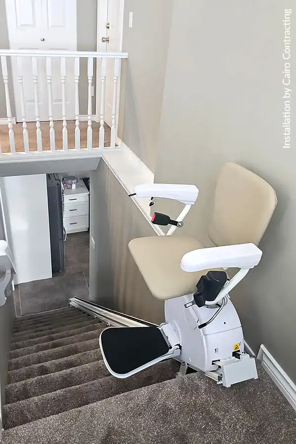 Savaria K2 stair lift in an elegant home interior