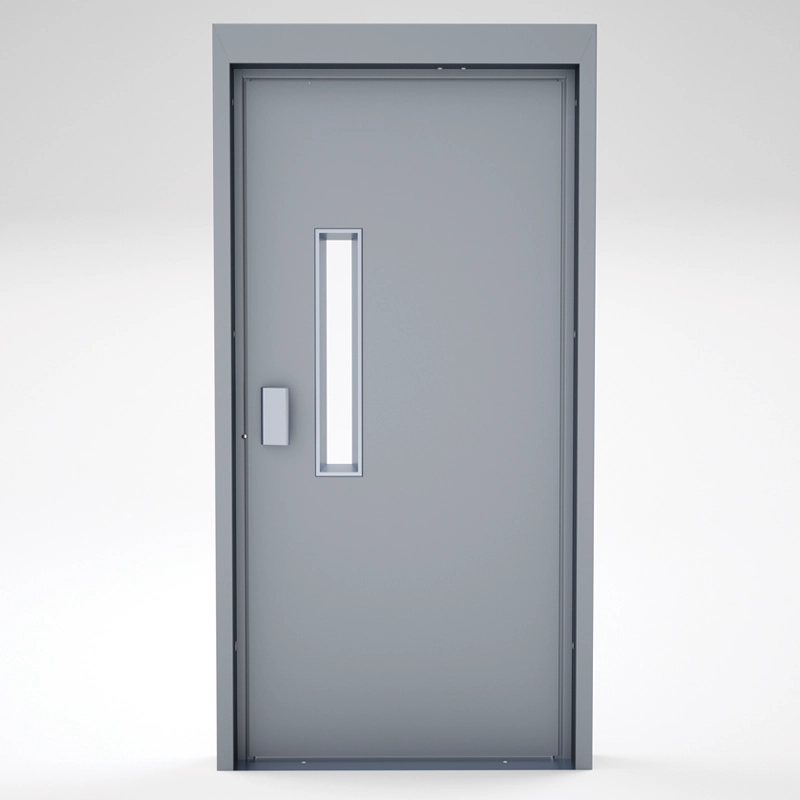 Metal prodoor option for vertical platform lift.