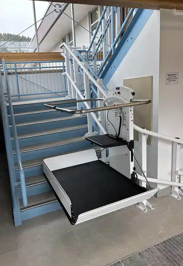 Savaria Pegasus at a school from ElectroEase Stair Lifts