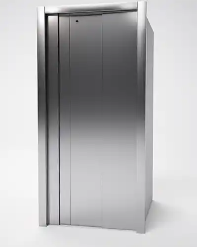 Stainless door option for residential Savaria home elevator