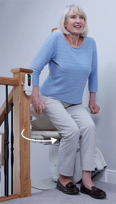 Savaria Power swivel seat from ElectroEase Stair Lifts