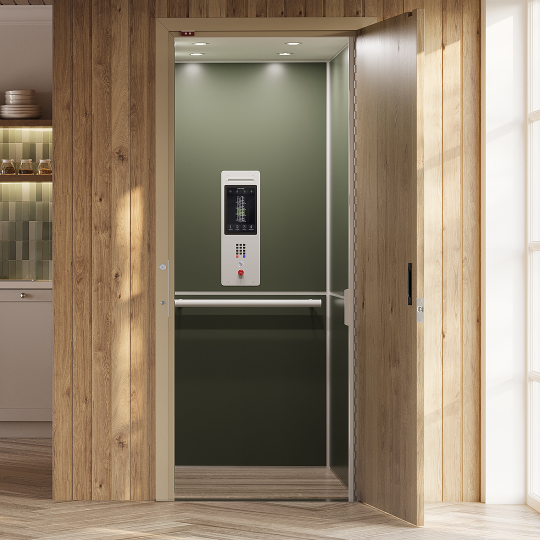luxury mdf finishing in modern home elevator